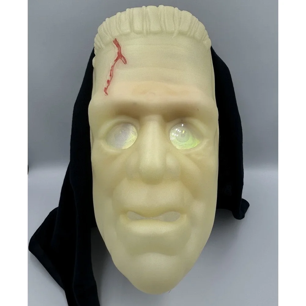 Frankenstein Glow‎ In The Dark Halloween Mask Hologram Eyes
